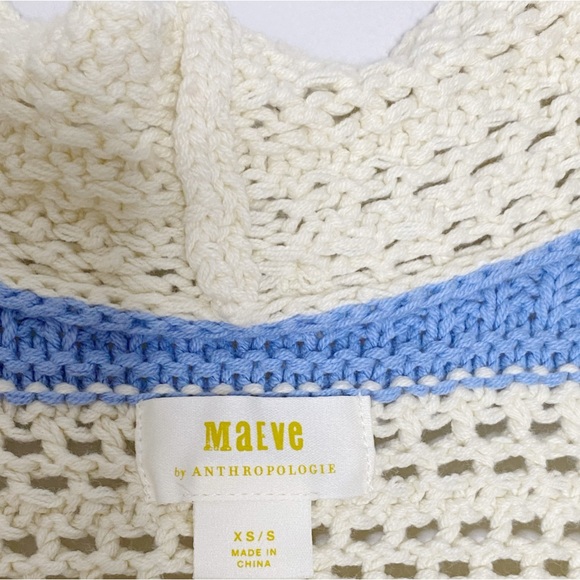 Anthropologie Maeve Striped Longline Cardigan - Picture 5 of 9